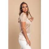Fenzy Pletena Kratka Majica, Bež | Shoptok.si