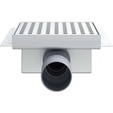  2 v 1 odtočna naprava srebrna 15 x 15 cm Nerjaveče jeklo 304, (5000112460) | Shoptok.si