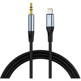 Kabel L05 Lightning na mini jack 3,5mm AUX, 1m (siv), (20627694)