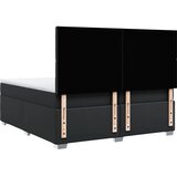  Krevet s oprugama i madracem crni 200x200 cm od umjetne kože | shoptok.hr