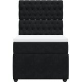 Box spring krevet s madracem crni 90x190 cm baršunasti | shoptok.hr
