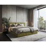 MID.YOU DRUŽINSKA POSTELJA 240 cm x 200 cm , les, tekstil, leseni material zelena | Shoptok.si