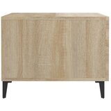  Stolić za kavu s metalnim nogama 2 kom boja hrasta 50x50x40 cm | Eponuda.ba