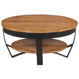  Klubska mizica 65x65x32 cm trden akacijev les, (20625599) | Shoptok.si