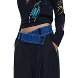Desigual PANT_DENIMWAIST 25WWPW03 Crna | shoptok.hr