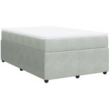 Maison Chic Box spring postelja - Vzmetna postelja z vzmetnico svetlo siva 120x200 cm žamet SL11332, (21902403) | Shoptok.si