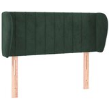 vidaXL Uzglavlje s ušima tamnozeleno 103x23x78/88 cm baršunasto | shoptok.hr