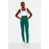 Trendyol Sports Leggings - Green - High Waist Cene