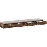  Predali za posteljo iz dimljenega hrasta 300x36,5x16,5 cm iz inženirskega lesa, (22007975) | Shoptok.si