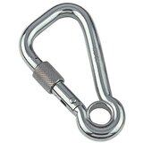 D karabinski kavelj (ø 8 x 80 mm, nosilnost: 640 kg, nerjavno jeklo, A4) | Shoptok.si