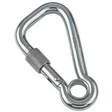 karabinski kavelj (ø 8 x 80 mm, nosilnost: 640 kg, nerjavno jeklo, A4)