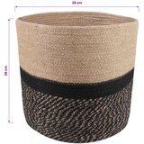  Set saksija za biljke 2 pcs Prirodna i crna Ø 28 x 28 cm | Eponuda.com