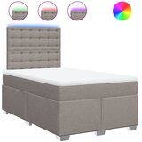  Krevet s oprugama i madracem smeđesivi 120 x 190 cm od tkanine | shoptok.hr
