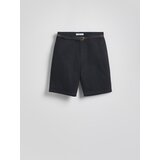 Reserved Chino kratke hlače s remenom - crno | shoptok.hr