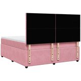  Krevet s oprugama i madracem ružičasti 180x200 cm baršunasti | shoptok.hr