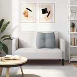  Jastuk za leđa Svijetlo siva 60 x 24 x 50 cm tkanina | shoptok.hr