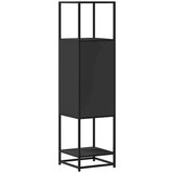 vidaXL Visoka ploča crna 35,5x35x139 cm Konstruirano drvo i metal | shoptok.hr