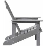  Adirondack stolica Svijetlo siva 82 x 74 x 92 cm HDPE | shoptok.hr