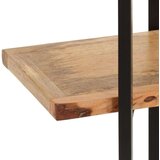 Police za knjige s 3 razine 160x31x80 cm od masivnog drva manga | shoptok.hr