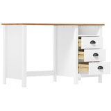 Radni stol Hill s 3 ladice 120 x 50 x 74 cm od masivne borovine | shoptok.hr