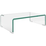 Maison Chic Stojalo za TV / ekran - TV stojalo - Stojalo za ekran stekleno prozorno 40x25x11 cm, (21698742) | Shoptok.si