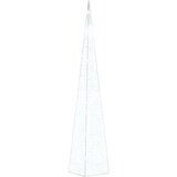 vidaXL Akrilni ukrasni stožac s LED svjetlima hladni bijeli 90 cm | shoptok.hr