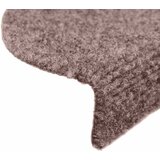  Prostirke za stepenice, samoljepljive, 20 kom. 56x17x3 cm, svijetlosmeđe, poluokrugle | shoptok.hr