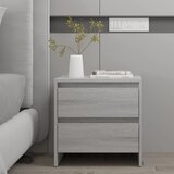 Furnova Nočna omarica siva sonoma 45x34,5x44,5 cm iverna plošča, (22007990) | Shoptok.si