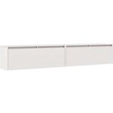 vidaXL Stenska omarica 2 kosa bela 100x30x35 cm trdna borovina | Shoptok.si