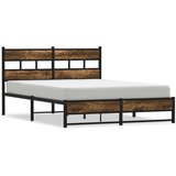  Metalni okvir kreveta bez madraca boja hrasta 140x200 cm | shoptok.hr