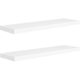 Maison Chic 2 kosi Stenske Police - Viseče police bele 90x23,5x3,8 cm MDF, (21793322) Cene