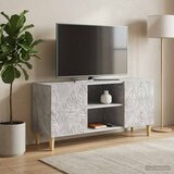 TV ormar 102 x 34,5 x 50 cm Betonska siva Konstruirano drvo | shoptok.hr