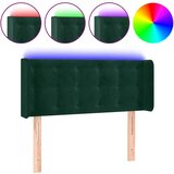  LED uzglavlje tamnozeleno 93x16x78/88 cm baršunasto | shoptok.hr