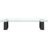 vidaXL Stalak za monitor crni 40x20x8 cm kaljeno staklo i metal | shoptok.hr
