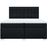  Krevet s oprugama i madracem crni 200x200 cm od tkanine | shoptok.hr