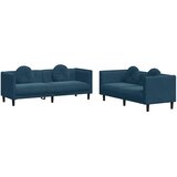  2-dijelni set sofa s jastucima plavi baršunasti | shoptok.hr