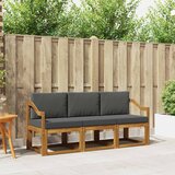  Set vanjskih sofa s jastukom 3 pcs Prirodna i antracit | Eponuda.ba