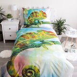 Jerry Fabrics Zelena pamučna dječja posteljina sa svjetlećim efektom za krevet za jednu osobu 140x200 cm Chameleon – | shoptok.hr