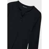 Sinsay Pamučna majica dugih rukava s Henley izrezom | shoptok.hr