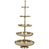 Posuda za Voće Home ESPRIT zlatan Aluminij 65 X 65 X 148 cm | shoptok.hr