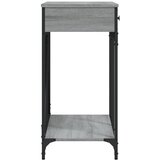  Konzolni stol siva boja hrasta 100x39x78,5 cm konstruirano drvo | shoptok.hr