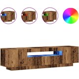 Maison Chic TV omarica - TV stojalo - Televizijska omarica z LED starinski les 160x35x40 cm inženirski les, (21699687) | Shoptok.si