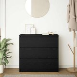 Komoda crni hrast 80x35x76 cm konstruirano drvo | shoptok.hr