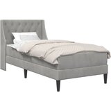  Okvir kreveta s madracem Svijetlo siva 90 x 190 cm Baršun | shoptok.hr