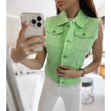 Gemre Green women's denim vest Luzzi | Shoptok.si