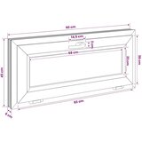  Unutarnja boja prozora u podrumu bijela RISOR 90 x 45 cm - Bijela 90 x 45 cm s trostrukim staklenjem | shoptok.hr