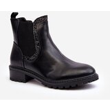 Kesi Women's low-shaft chelsea boots with flat heel, Black Kassona | shoptok.hr