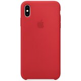 Apple Silikonska futrola za iPhone XS Max - Crvena Cijene