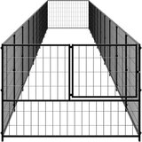  Kavez za pse crni 10 m² čelični | shoptok.hr