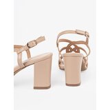 Sergio Leone Beige women's high-heeled sandals | shoptok.hr
